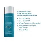 COLORESCIENCE SUNFORGETTABLE® TOTAL PROTECTION™ FACE SHIELD BRONZE SPF 50 - imagine 2